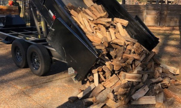 One Rick (4'x8'x16", 1/3 cord) seasoned mixed hardwood